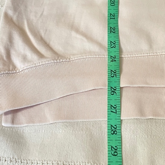 All Saints Cotton Long Sleeve Sweatshirt Top Light Pink Pullover Gorpcore Sz S - Picture 10 of 12
